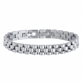 Silver Chain Mens Bracelets 10mm
