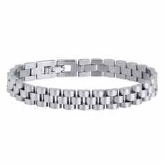 Silver Chain Mens Bracelets 10mm