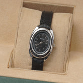 Woman Silver Black Watch with Black Straps RAHA