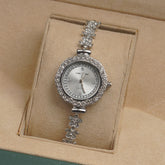 Woman Bracelet Watch Silver Dial