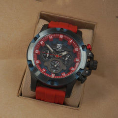 T5 Men’s Watch H3918E – Stylish Stainless Steel Chronograph Design with Premium Finish Red Color