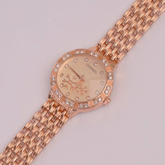 Women Chain Watch Rosegold Pink