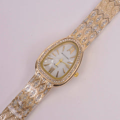 Woman Chain Watch Golden White