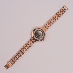 Women Chain Watch Rosegold Blk