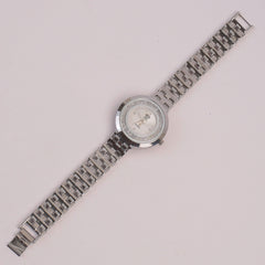Women Chain Watch Silver White