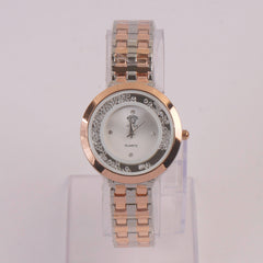 Two Tone Women Chain Watch Rosegold
