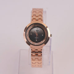 Women Chain Watch Rosegold Blk