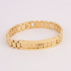 Mens Golden Chain Bracelet R
