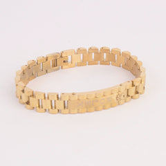 Mens Golden Chain Bracelet R