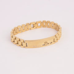 Mens Golden Chain Bracelet R