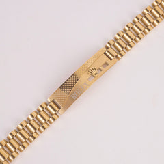 Mens Golden Chain Bracelet R