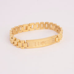 Mens Golden Chain Bracelet R