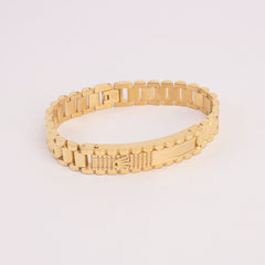 Mens Golden Chain Bracelet R