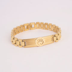 Mens Golden Chain Bracelet R