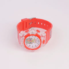 Kids Character Analogue Wrist Watch Red