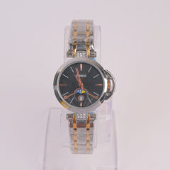 Two Tone Women Chain Watch Silver Golden