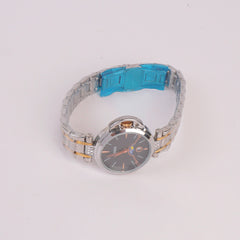 Two Tone Women Chain Watch Silver Golden
