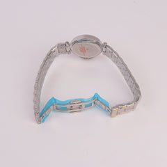 Two Tone Women Chain Watch Silver Golden