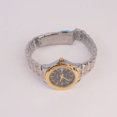 Two Tone Women Chain Watch Silver Golden