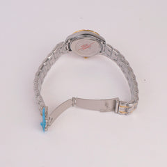 Two Tone Women Chain Watch Silver Golden