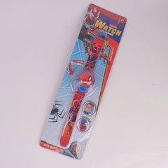 Kids Character Digital TIme Wrist Watch with Spinner