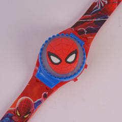 Kids Character Digital TIme Wrist Watch with Spinner
