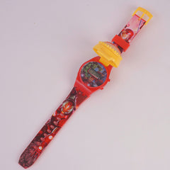 Kids Character Digital TIme Wrist Watch with Spinner I
