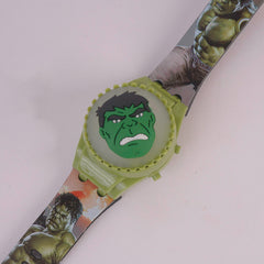 Kids Character Digital TIme Wrist Watch with Spinner H