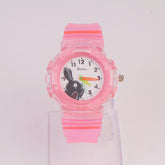 Kids Character Analogue Watch Pink