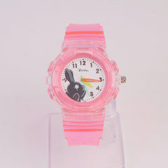 Kids Character Analogue Watch Pink
