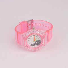 Kids Character Analogue Watch Pink