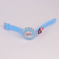 Kids Character Analogue Watch Cyan
