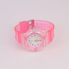 Kids Character Analogue Watch Pink HK