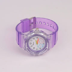 Kids Character Analogue Watch Purple HK