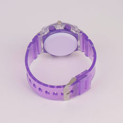 Kids Character Analogue Watch Purple HK