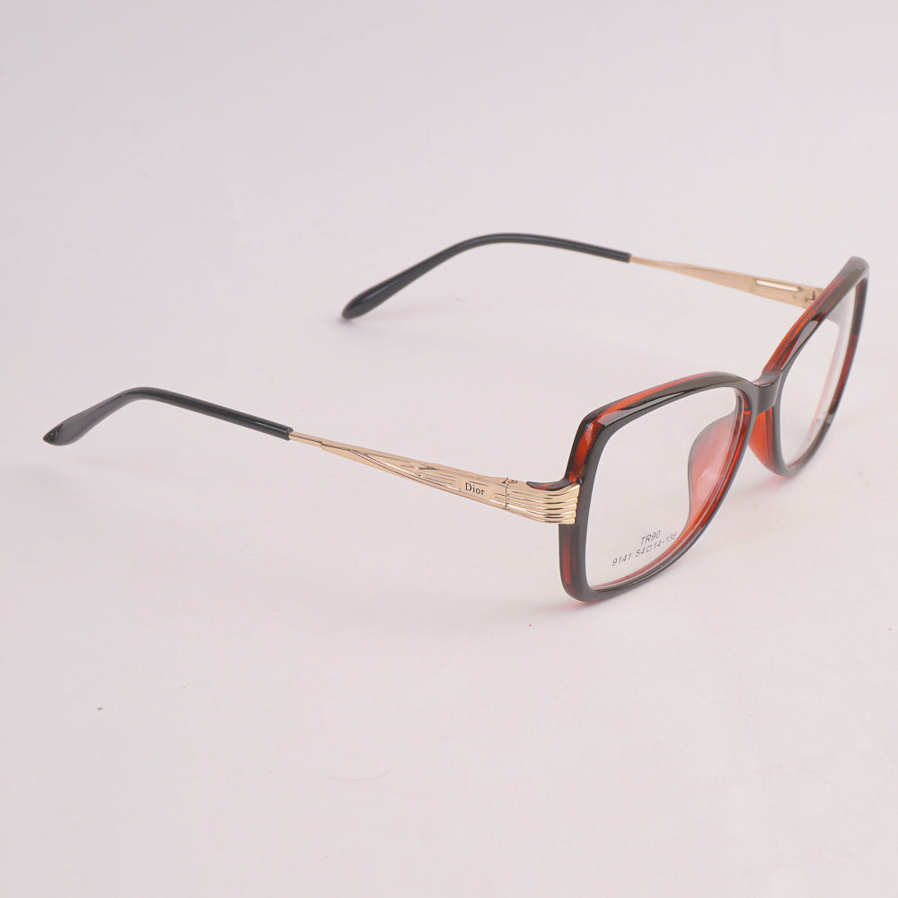 Optical Frame For Men & Woman Reddish Brown
