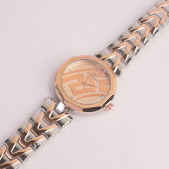 Women Chain Watch Twotone with Rose Dial VCE