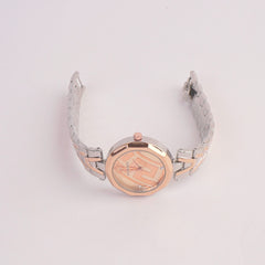 Women Chain Watch Twotone with Rose Dial VCE