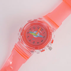 Kids Character Analogue Watch Red Space