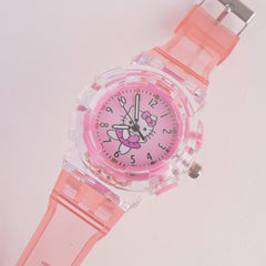 Kids Character Analogue Watch LightPink Shade
