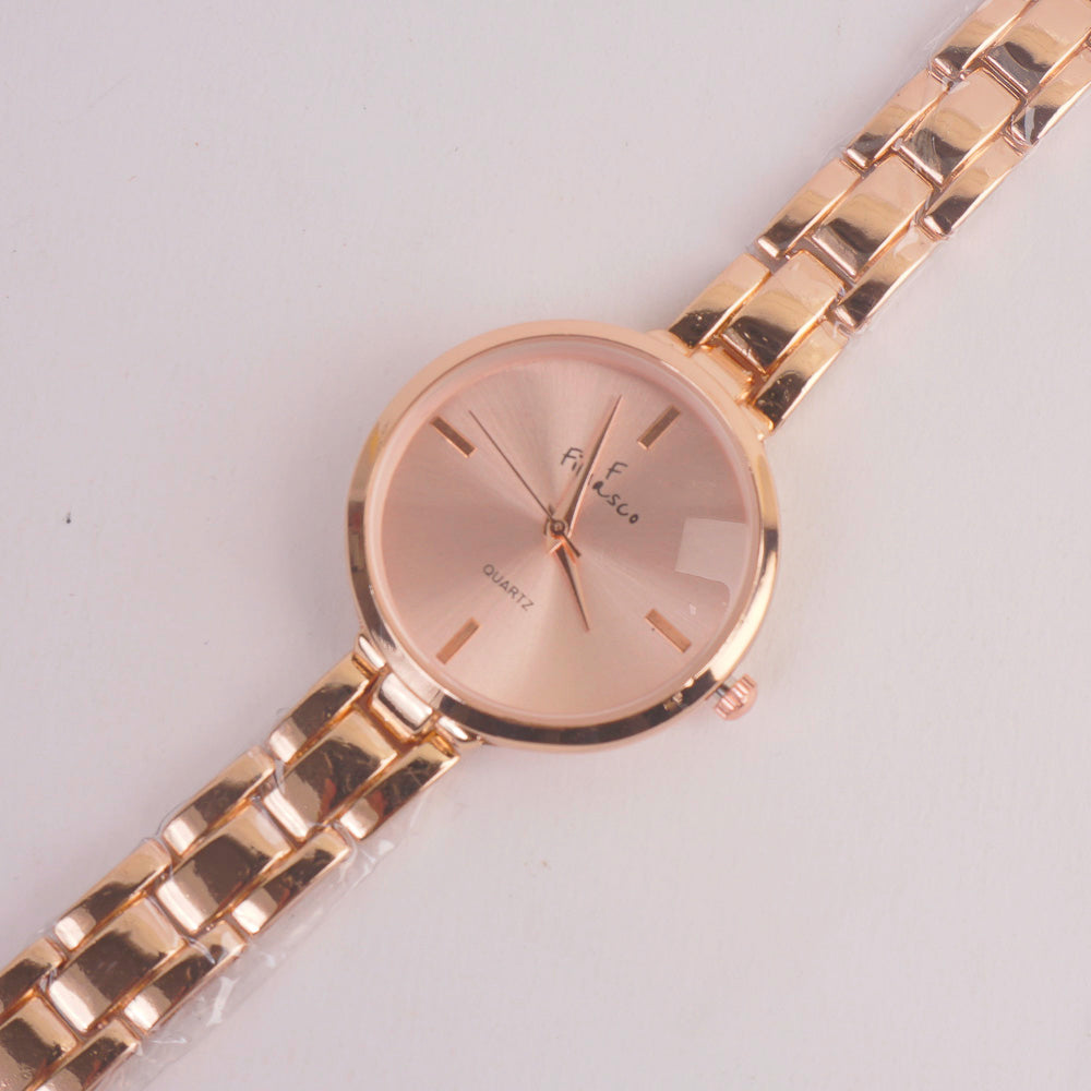 Women Rose Chain Watch RoseGold Dail FCO