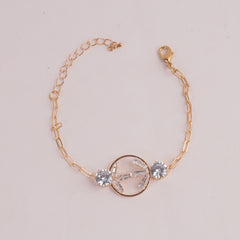 Womens Golden Chain Bracelet