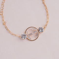 Womens Golden Chain Bracelet