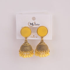 Women Traditional Earring Yellow