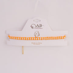 Women Choker Yellow Design