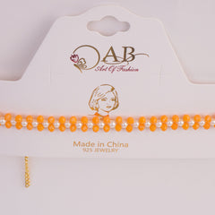 Women Choker Yellow Design