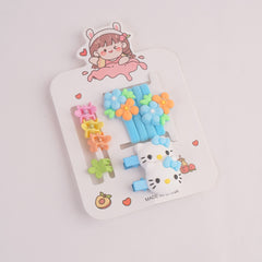 Girls Hairband Hair Clip Set 6