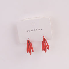 Women Fancy Earring Dark Orange