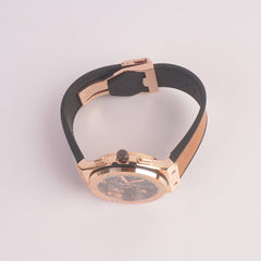 Brown Strap Rosegold Dial 1352 Men's Wrist Watch