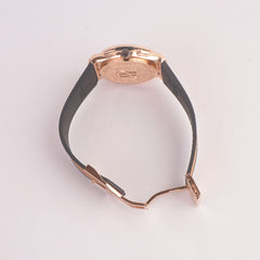 Brown Strap Rosegold Dial 1352 Men's Wrist Watch